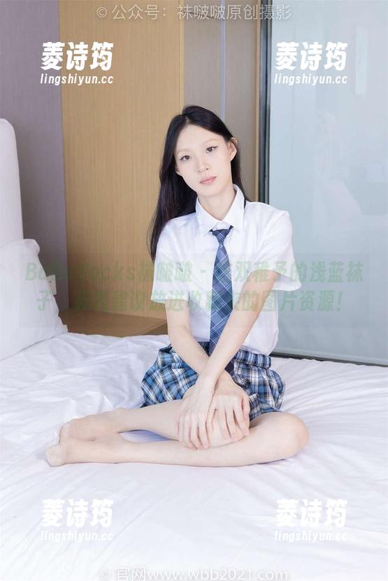 BoBoSocks袜啵啵-稚予 BoBoSocks袜啵啵 - 这双稚予的浅蓝袜子,强烈建议放进收藏夹的图片资源!