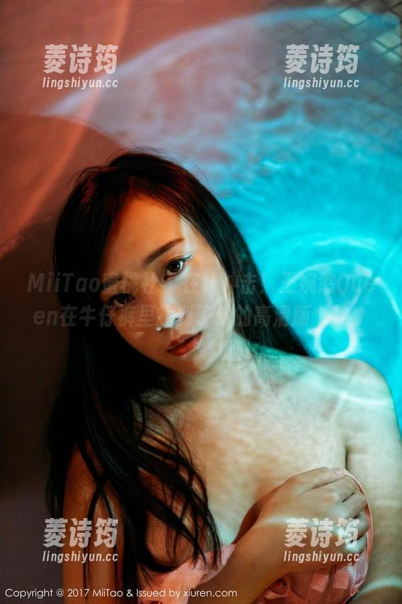 MiiTao蜜桃社 - 在线冲击！王婉悠Queen在牛仔裤里找到了他的高清版个性。
